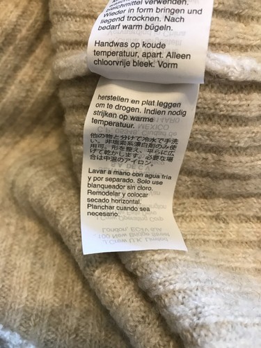 Suéter Madewell Talla XS Puño con Volantes Pullover Suéter 27% Lana Roble Brezo - Imagen 7 de 12