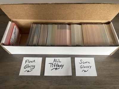 Hoard Lot Of 535 - Topps/Bowman Tiffany, Score/Fleer Glossy. LOADED - HOF, RC s