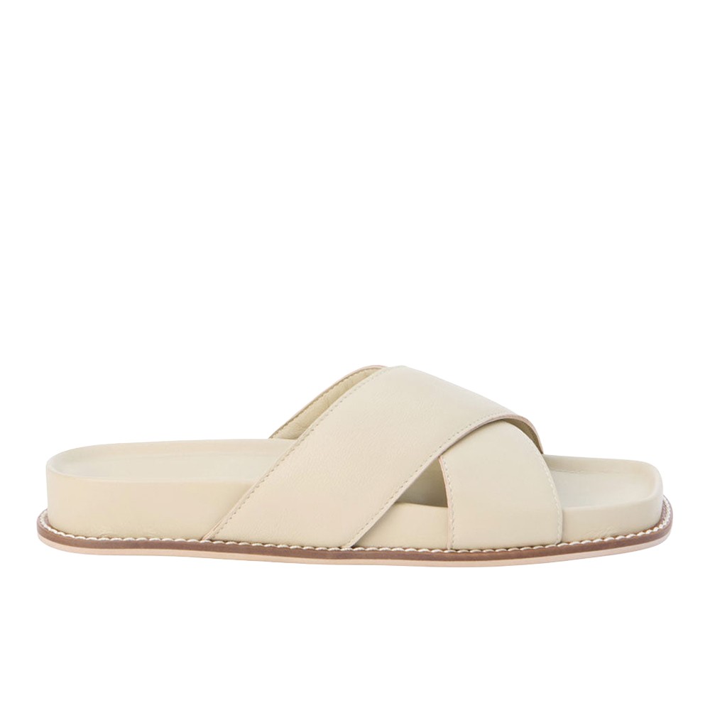COCONUTS by Matisse Hannah Slide Womens Off White Casual Sandals HANNAH-929