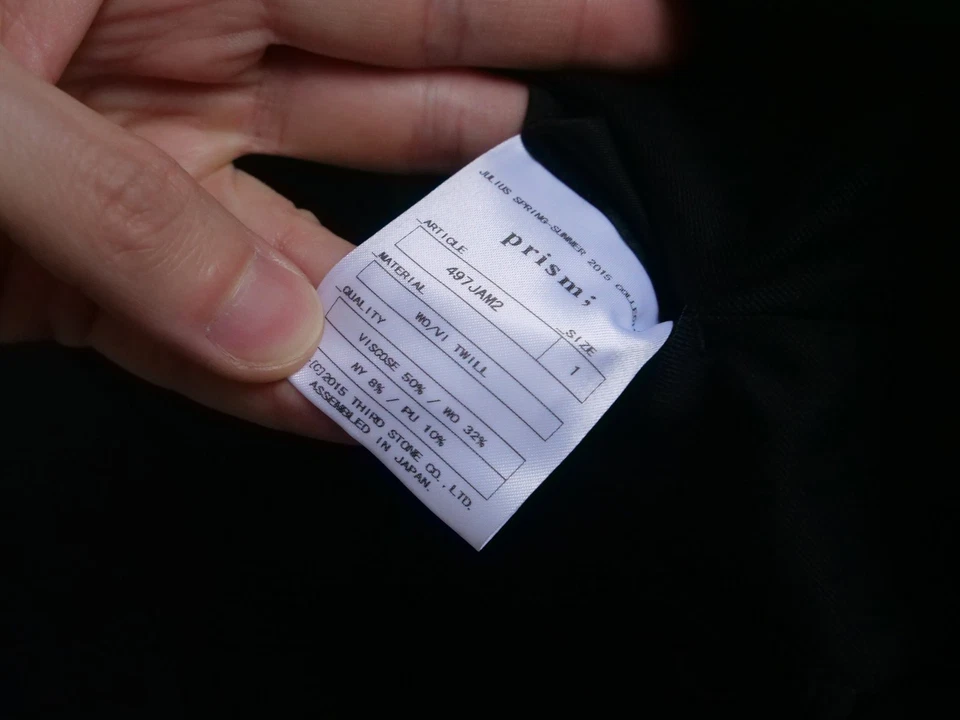 New Julius _7 Julius Julius SS15 Prism Black Western Style Blazer 497JAM2 Size 1 - Image 2 of 4