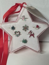 7 Girls' Rings - CLAIRE'S LET IT GLOW Stocking Christmas Tree Reindeer, Heart