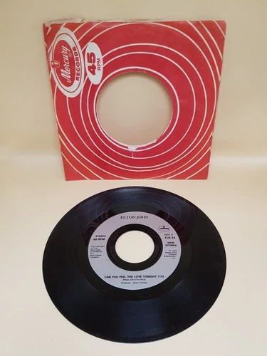 Elton John Can You Feel The Love Tonight 7" Vinyl Single Record 1994 Mercury