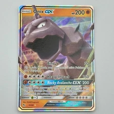 Onix GX 36/68 Near Mint 2019 Hidden Fates Ultra Rare Pokemon Card