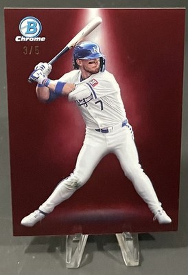 2025 Bowman Bobby Witt Jr. BS-3 Spotlight Red /5 SSP Kansas City Royals Case Hit