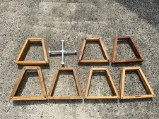 MUST SELL 8-Vtg Wooden Aluminum Tennis Racket Presses Frame Racquet Protector