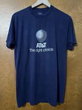 Vintage AT&T Shirt Mens XL Bell System Logo Tee Right Choice 80s Single Stitch