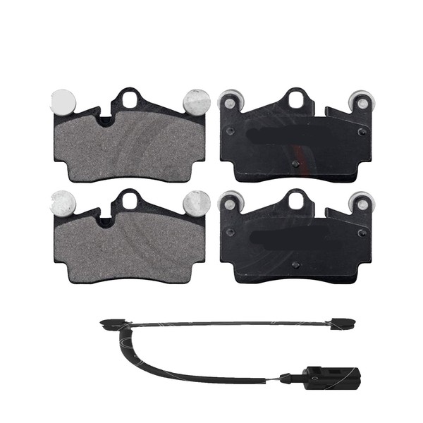 Set BeläGe Schuhe BremsbeläGe + Sensor Hinten FüR Porsche Cayenne (9PA)-image