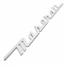 For Maserati Gloss Chrome Trunk Lid Letter Nameplate Emblem Badges Sport