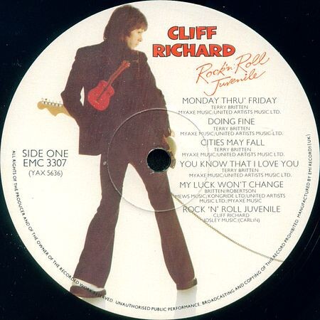 Cliff Richard - Rock 'N' Roll Juvenile (LP, Album) - Bild 3 von 4