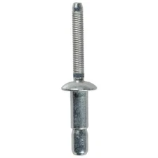 Interlock Rivet, 3/16" Shank, 1/16" to 17/64" Grip, Steel (Qty: 25)