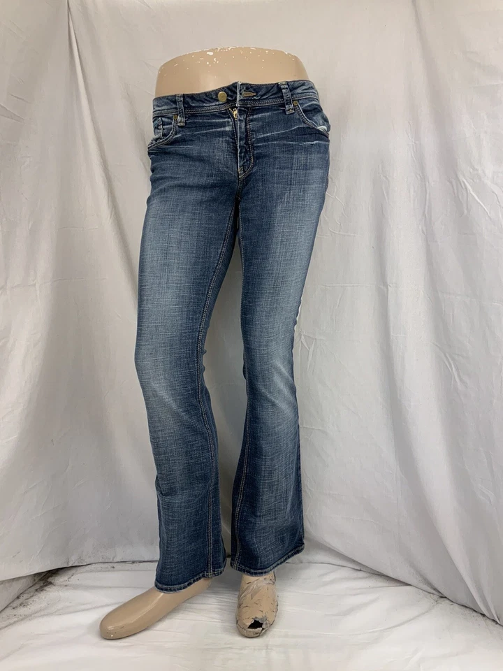 Mavi Jeans 32 Blue Bootleg Cotton Stretch Made In Turkey YGI O2-191 - Image 2 of 4