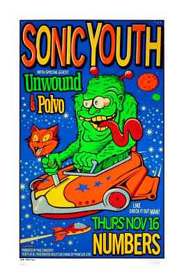 Sonic Youth Concert Poster Houston 1995 | eBay