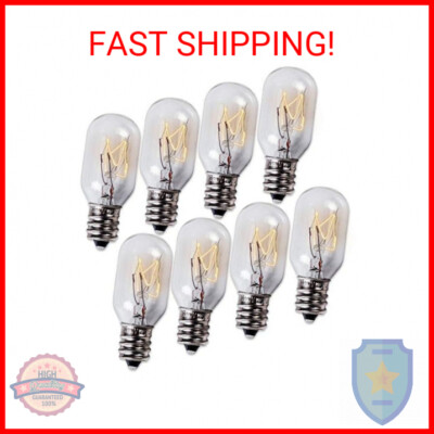 BlueStars E12 T20 Salt Lamp Bulb 120V 15W, 2700K Warm White, E12 Candelabra Base
