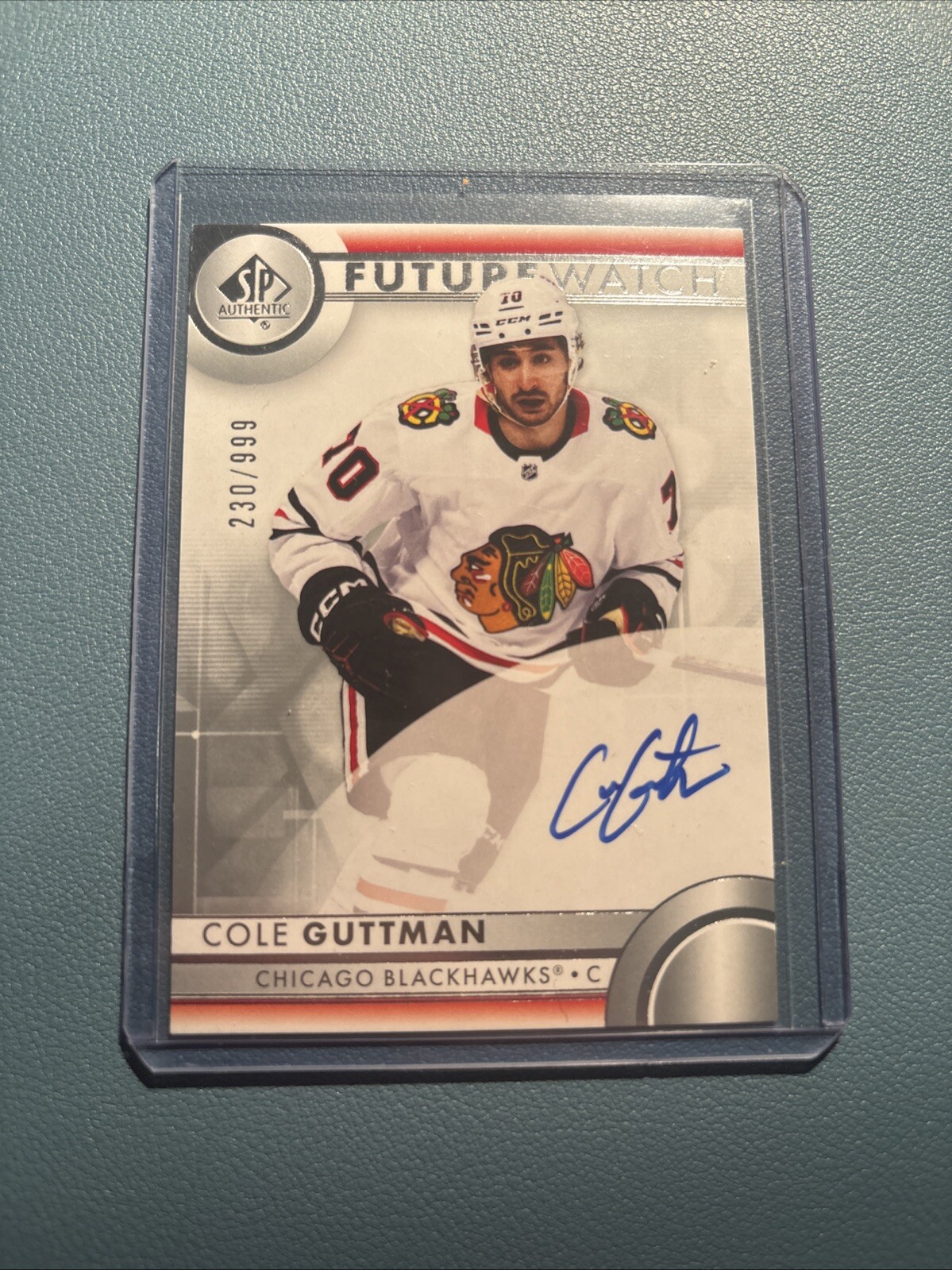 2023-24 SP AUTHENTIC Cole Guttman Future Watch Auto /999 RC #150 - Blackhawks
