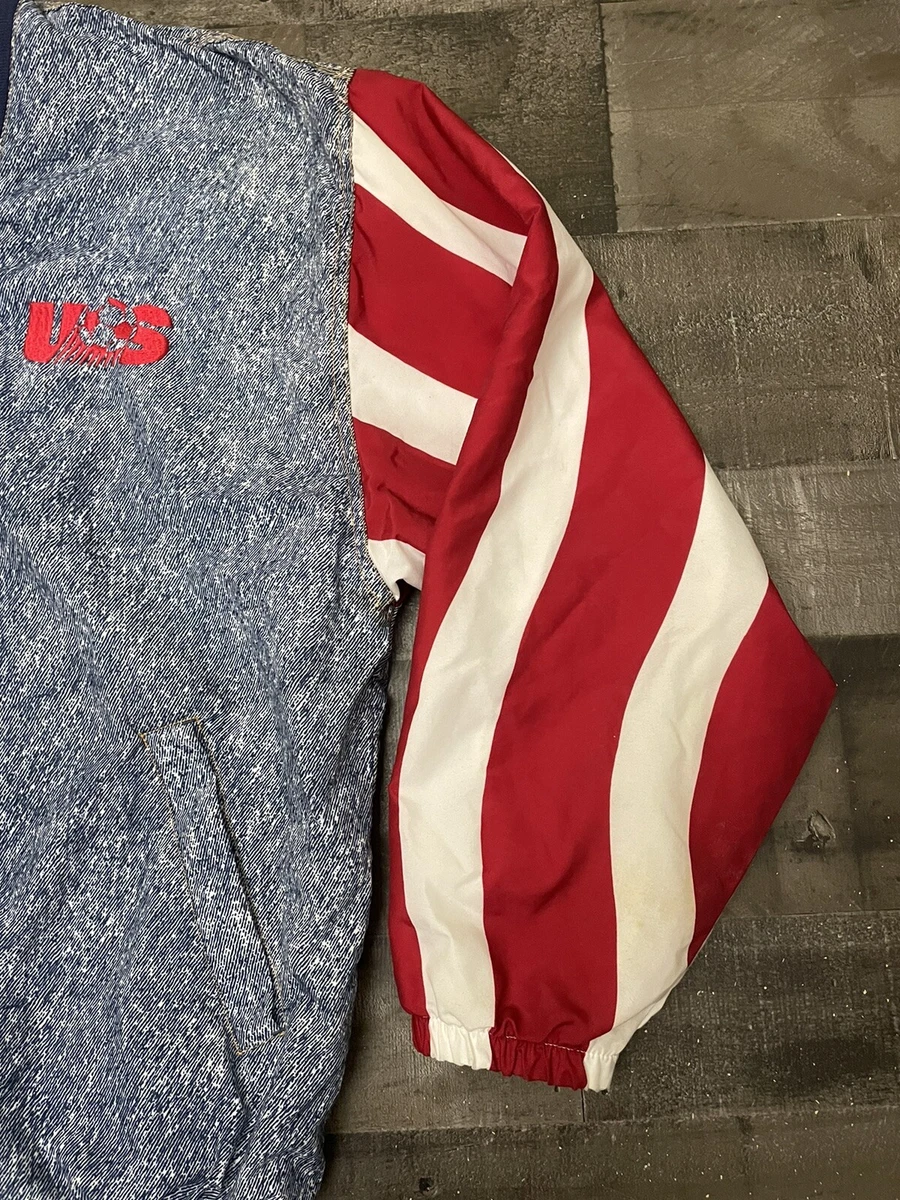 1994 Team USA Soccer Adidas Denim World Cup Jacket Size L Vintage 90's  AUTHENTIC