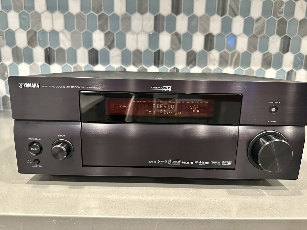 Yamaha RX V1800 7.1 Channel 130 Watt A/V Receiver. 27108928463| eBay