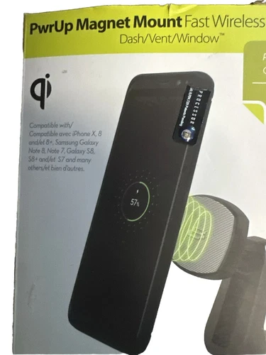 Bracketron PwrUp Qi Magnet Mount Fast Wireless Charge  BT2-653-2 Block - Picture 2 of 8