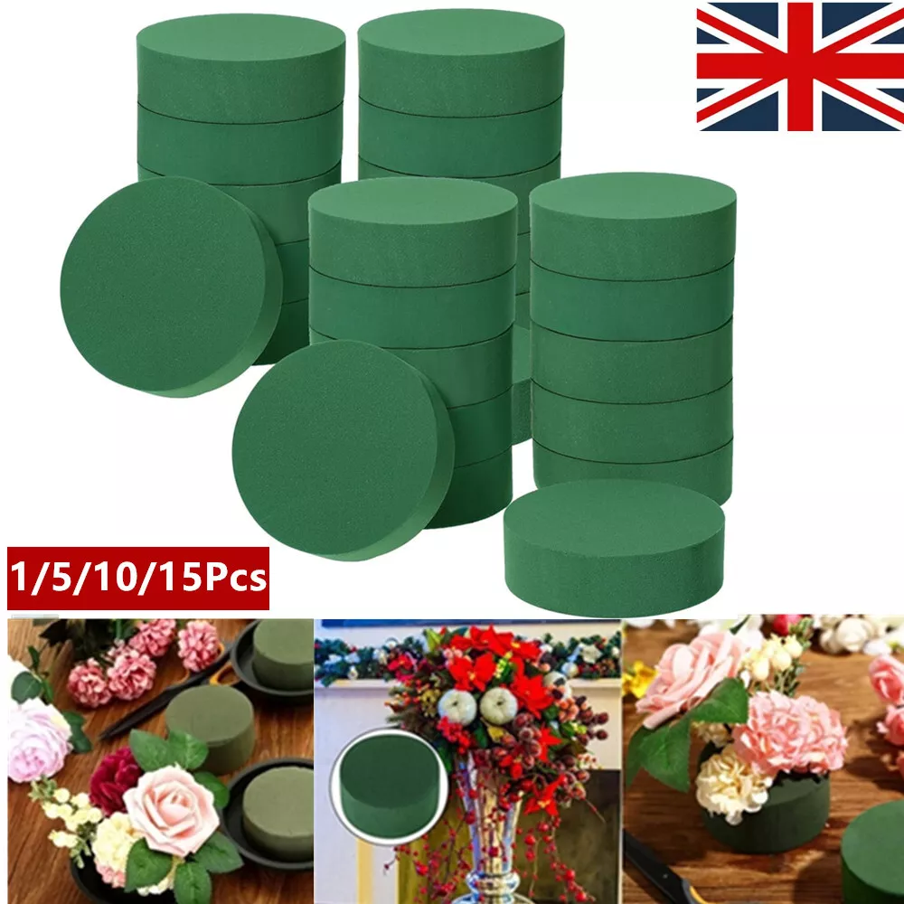 5/10/15X Round Floral Foam Blocks Wedding Flower Bricks