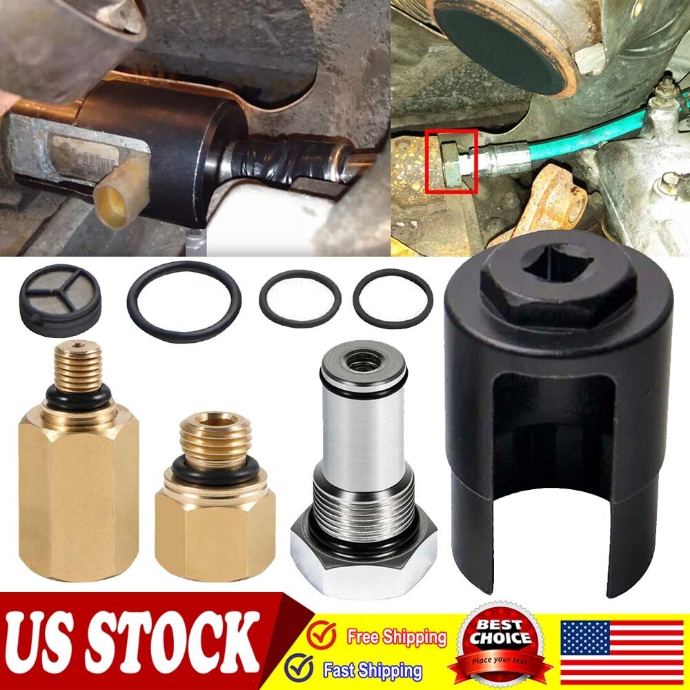 ICP Oil Fuel Rail Adapter IPR Valve Air Test Fitting Tool for 2003-10 Ford 6.0 thumbnail 4