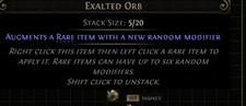 5000x Exalted Orb Return of the Ancients League Path of Exile 2 POE 2