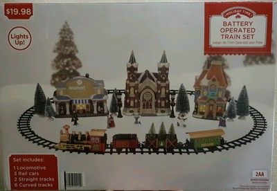 holiday time battery operated train set