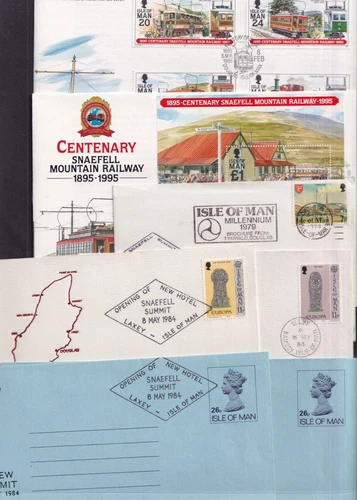Isle of Man 1995 Snaefell Mountain Railway & Electric FDC & Cover cachets choice
