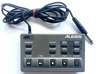 ALESIS ADAT XT 8 CHANNEL WIRED REMOTE CONTROL AUDIO RECORDING EQUIPTMENT WORKING