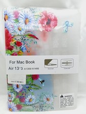 Ritayan 4-1 MacBook Pro 13" Hard Case A1369 /A1466 - Clear Flowers 6
