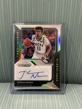 2020-21 Panini Prizm Silver Jordan Nwora RC AUTO Bucks Sensational Signatures