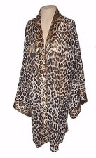 Robe, Victoria's Secret, vintage 1990s, Leopard Plush-Faux-Fur M
