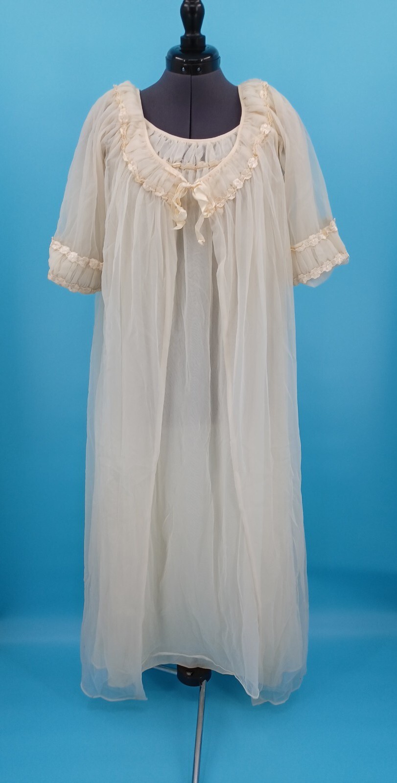 Vintage Tosca Lingerie Nightgown Robe Set Nylon Peign… Gem