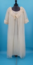 Vintage Tosca Lingerie Nightgown Robe Set Nylon Peignoir
