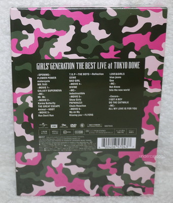 Girls' Generation THE BEST LIVE at TOKYO DOME Taiwan DVD+100P