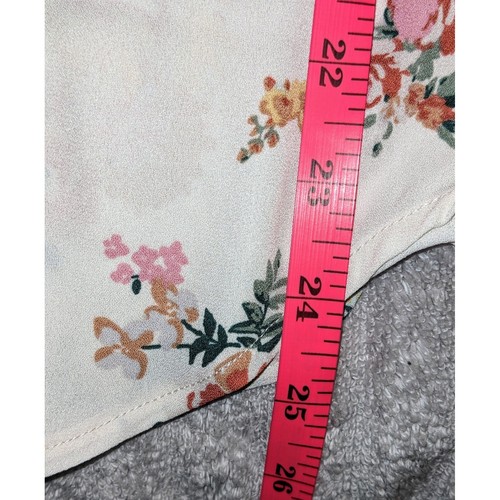 Blusa manica corta top stampa floreale Buffalo David Bitton casual L nuova con etichetta - Foto 9 di 10