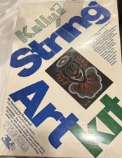 Vintage 1976 New In Package Kelly s String Art Kit 8237 Clown 16 X 24 Craft