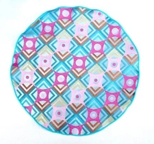 Lord R Colton Masterworks Pocket Round Atrani Pink & Jade Silk - $75 Retail New