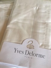 Yves Delorme ANTIC SATIN Pair of EURO Pillowcases LUXURY
