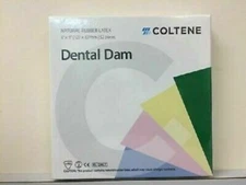 Coltene Whaledent Dental Rubber Dam Sheets -Latex Extra Strength (Size 6X6).