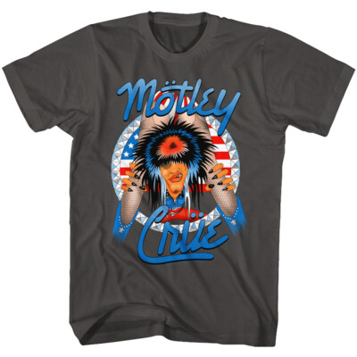 Motley Crue Full Color Allister Fiend Men's T Shirt Metal Music Merch