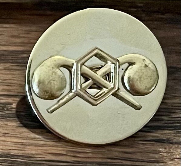 1” US Army Military Police Enlisted Branch Of Service Pin Insignia Marked G-23