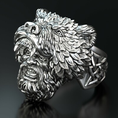 1pc berserker Ring Wax patterns for lost wax casting Jewelry/injection wax