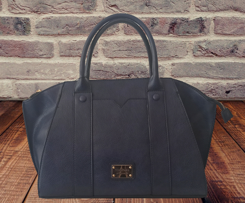 borsa da donna ecopelle Via Roma bluette bauletto da giorno elegante  classico | eBay
