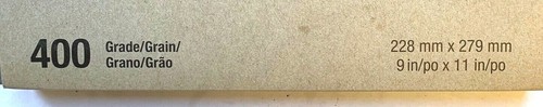 9 x 11" UTILITY ABRASIVE CLOTH SHEETS 400X SAND PAPER 3M #12501 - 50 PIECES - Picture 4 of 7