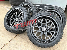 4 22x12 Gloss Black Milled Wheels Rims W 35125022 Tires 4 Ram 2500 8x165 4 22x12 Gloss Black Milled Wheels Rims W 35125022 Tires 4 Ram 2500 8x165