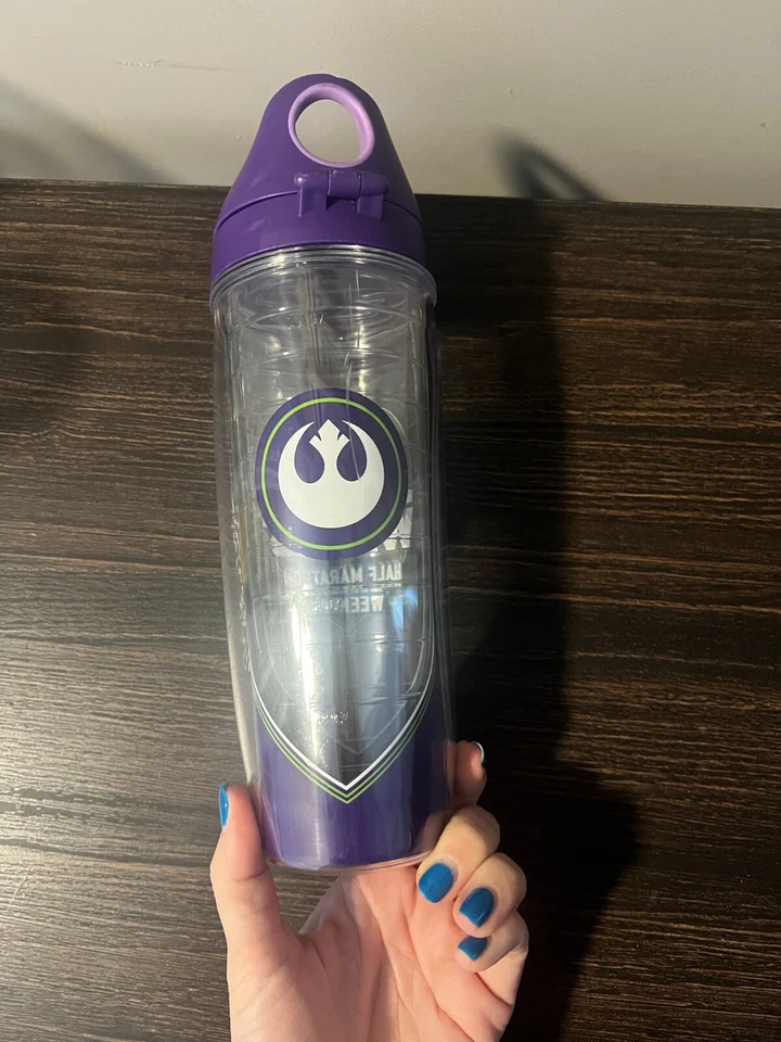 Бутылка для воды Run Disney 2017 Star Wars Light Side полумарафон выходные Tervis - Изображение 2 из 4