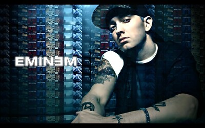 Eminem Poster Musik Konzert Rap Hip Hop Marshall Bruce Mathers III Wandbild A4