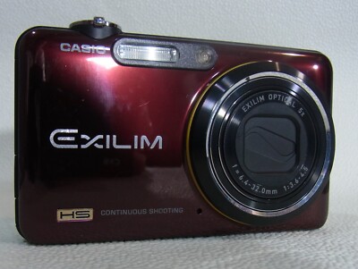 Casio EXILIM EX-FC150 RED,10MP,5x,f/3.6,2.7in Excellent,from Japan