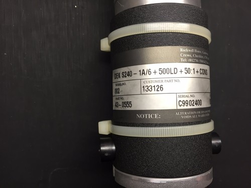 DEK 265 LT / GSX 133126 Print Carriage Motor DEK S240-1A/6+500LD+50:1+CONS - Foto 2 di 5