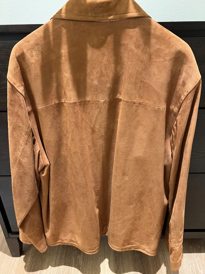 Kiton Napoli ручной работы Мужская замшевая кожаная куртка ЕС 54 мягко б/у - Изображение 3 из 3