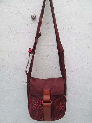 Sac Bandoulière Vintage MANDARINA DUCK - En Toile Marron - Authentique - Occasion Très Bon État